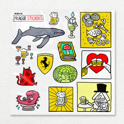 Walterin Prague Sticker Set